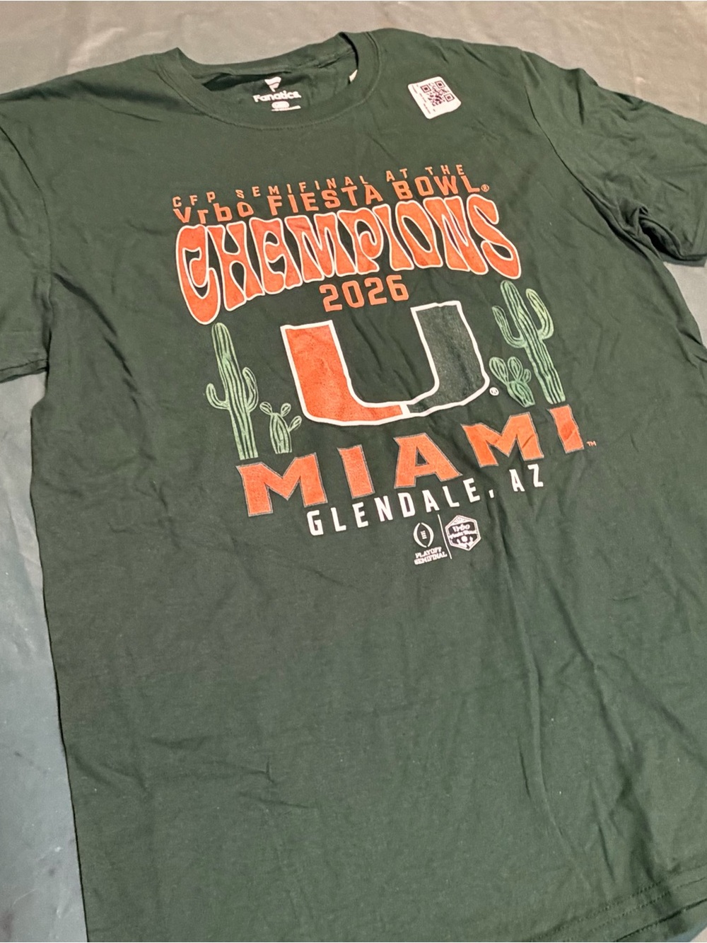 NEW Fiesta Bowl University of Miami 'Champions 2026' Glendale AZ